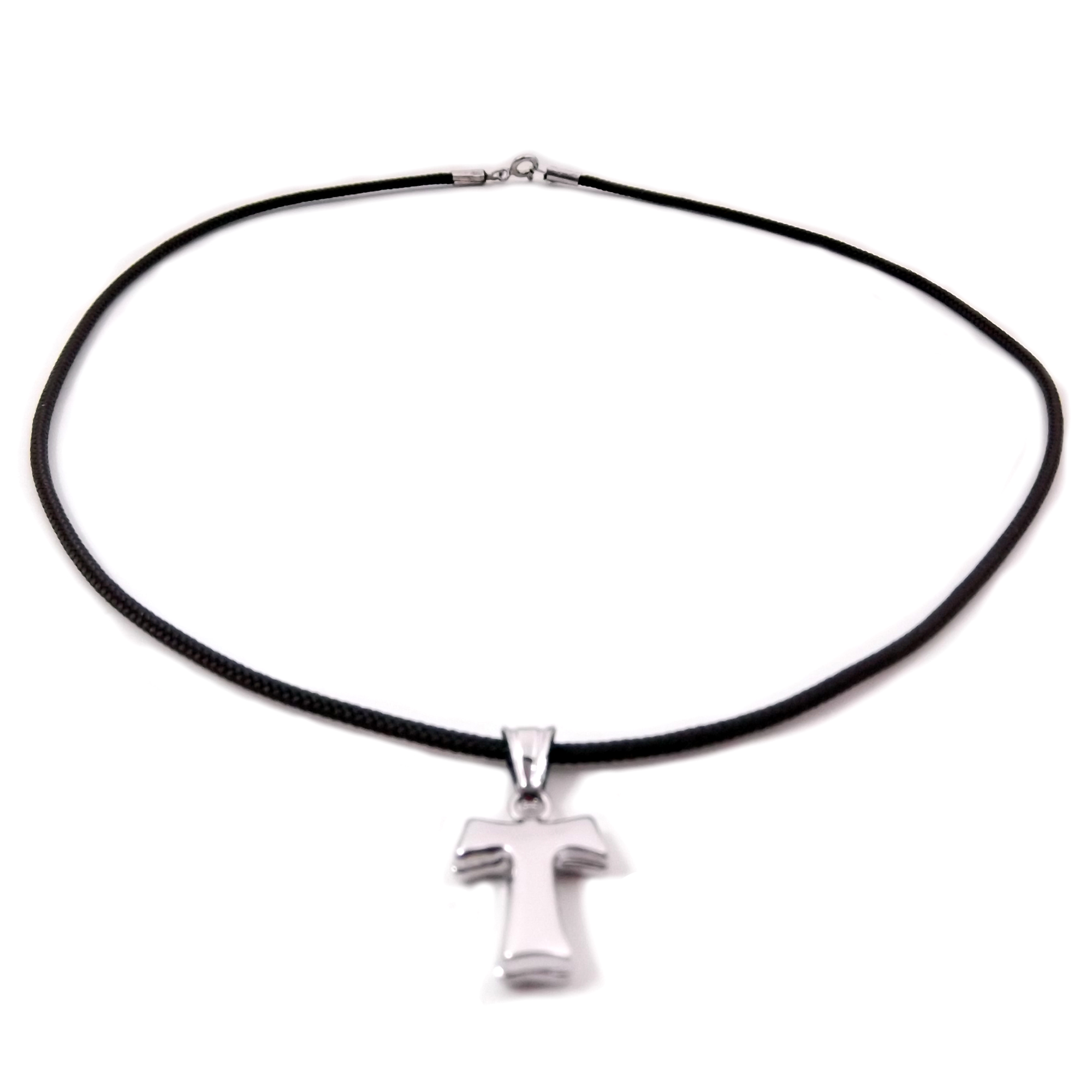 555Jewelry Collana a croce in acciaio inox per uomo e donna, 40-50 cm, Metallo, non noto