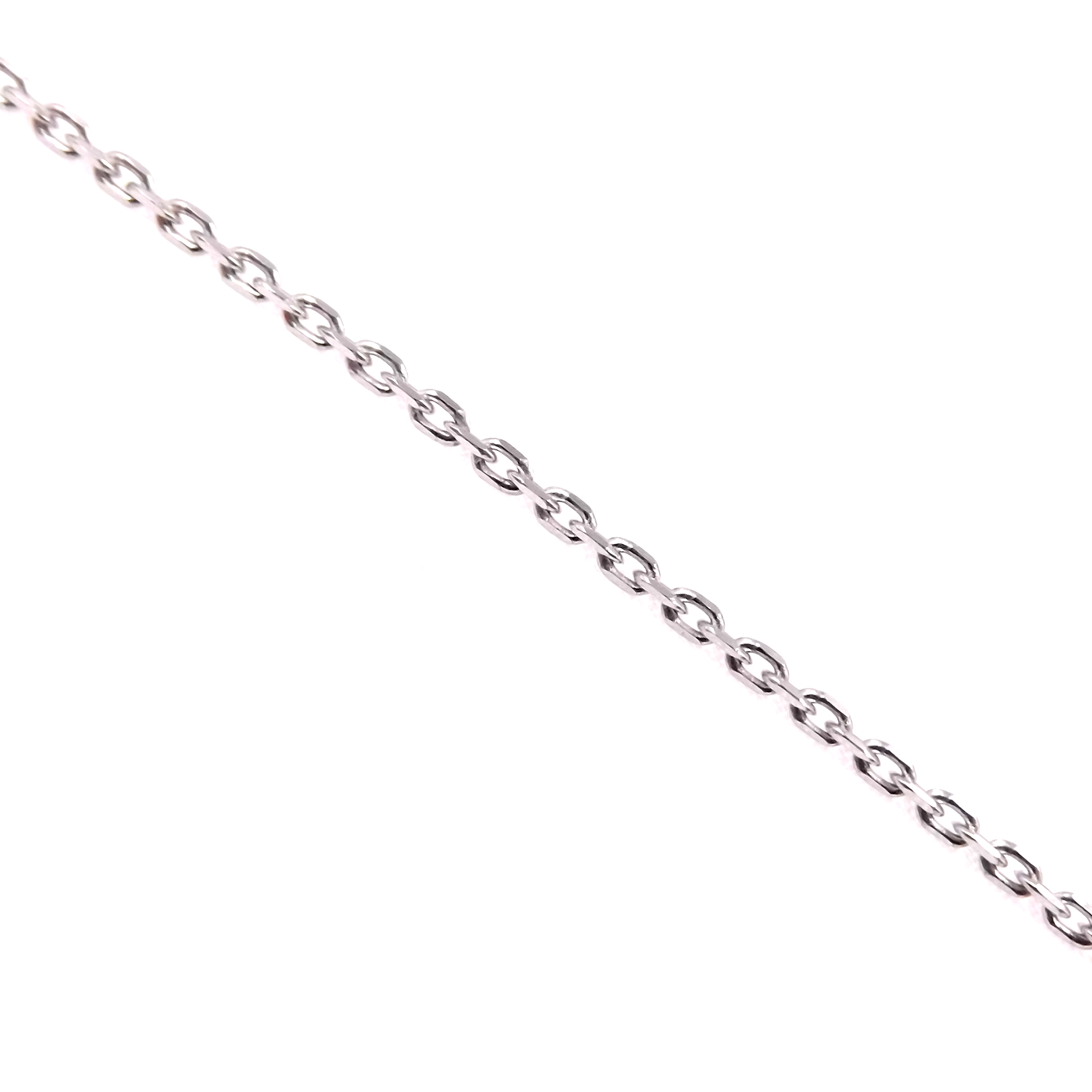 Collana catena corda in argento sterling 925 vintage per uomo donna 2mm 45cm